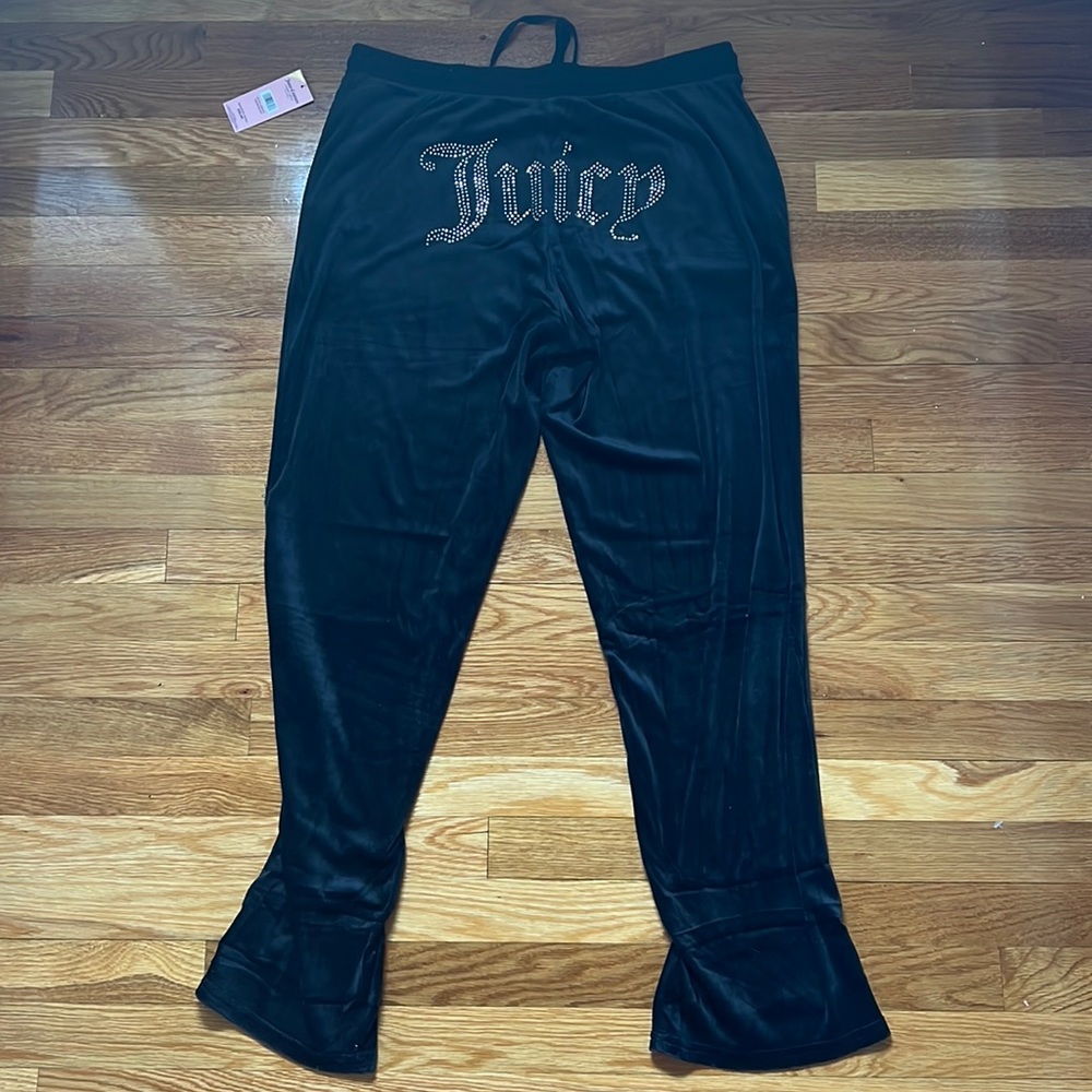 juicy velour sweats w bling